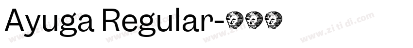 Ayuga Regular字体转换